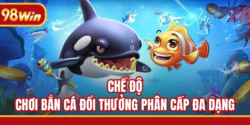 Chế độ chơi bắn cá đổi thưởng phân cấp đa dạng